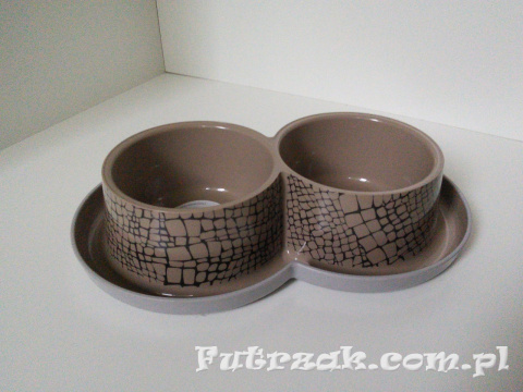 Miska podwójna/"fauna"/2x350ml Miska podwójna/"fauna"/2x350ml