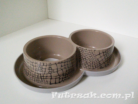 Miska podwójna/"fauna"/2x350ml Miska podwójna/"fauna"/2x350ml