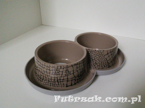 Miska podwójna/"fauna"/2x350ml Miska podwójna/"fauna"/2x350ml