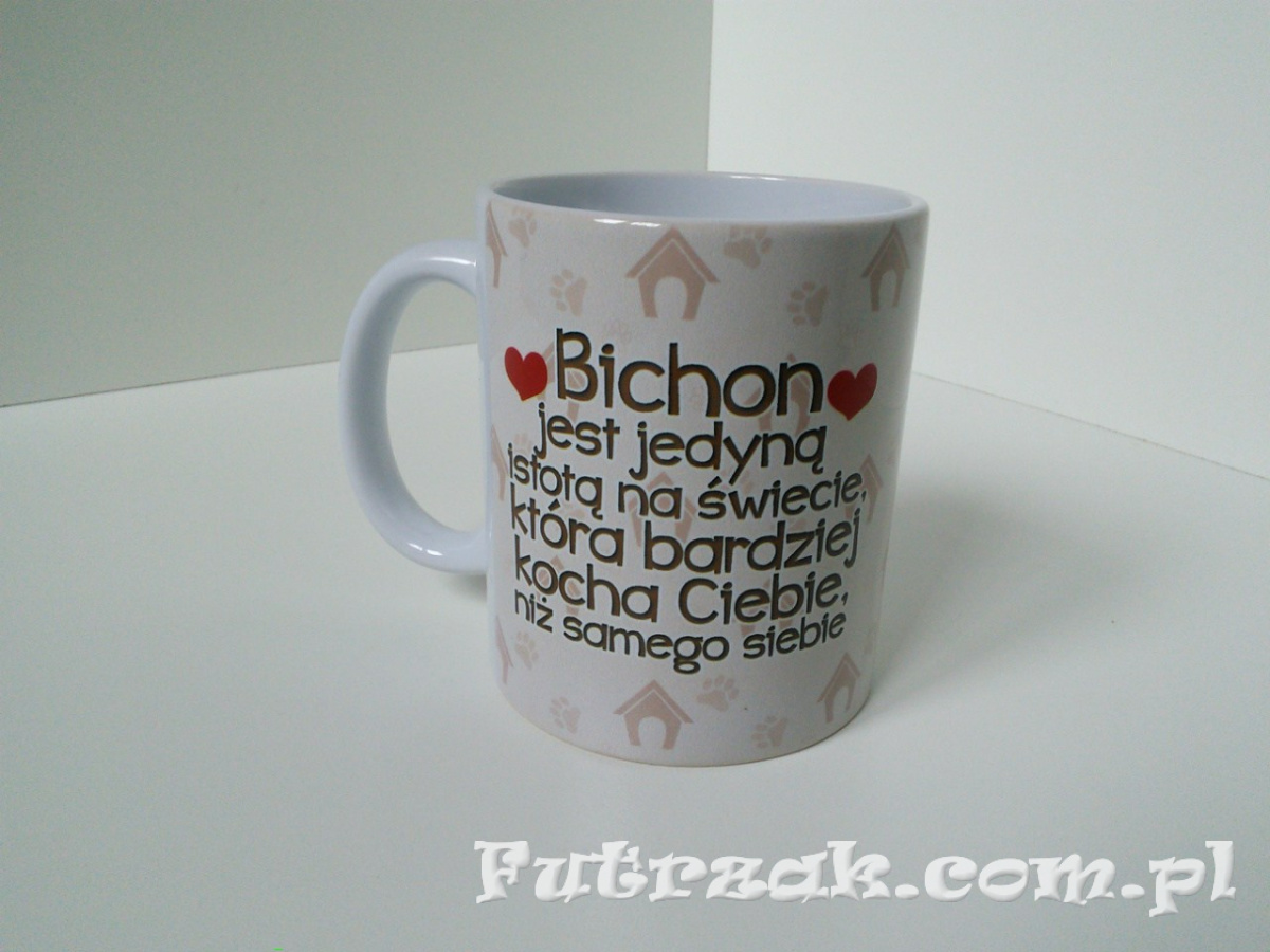 Kubek ceramiczny z motywem-Bichon Kubek ceramiczny z motywem-Bichon