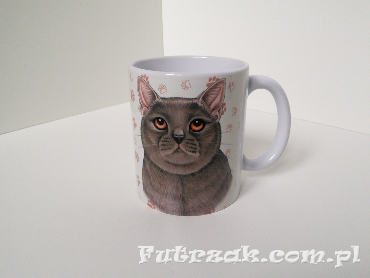 Kubek ceramiczny z motywem-Kot Brytyjski Kubek ceramiczny z motywem-Kot Brytyjski