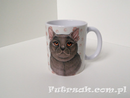 Kubek ceramiczny z motywem-Kot Brytyjski