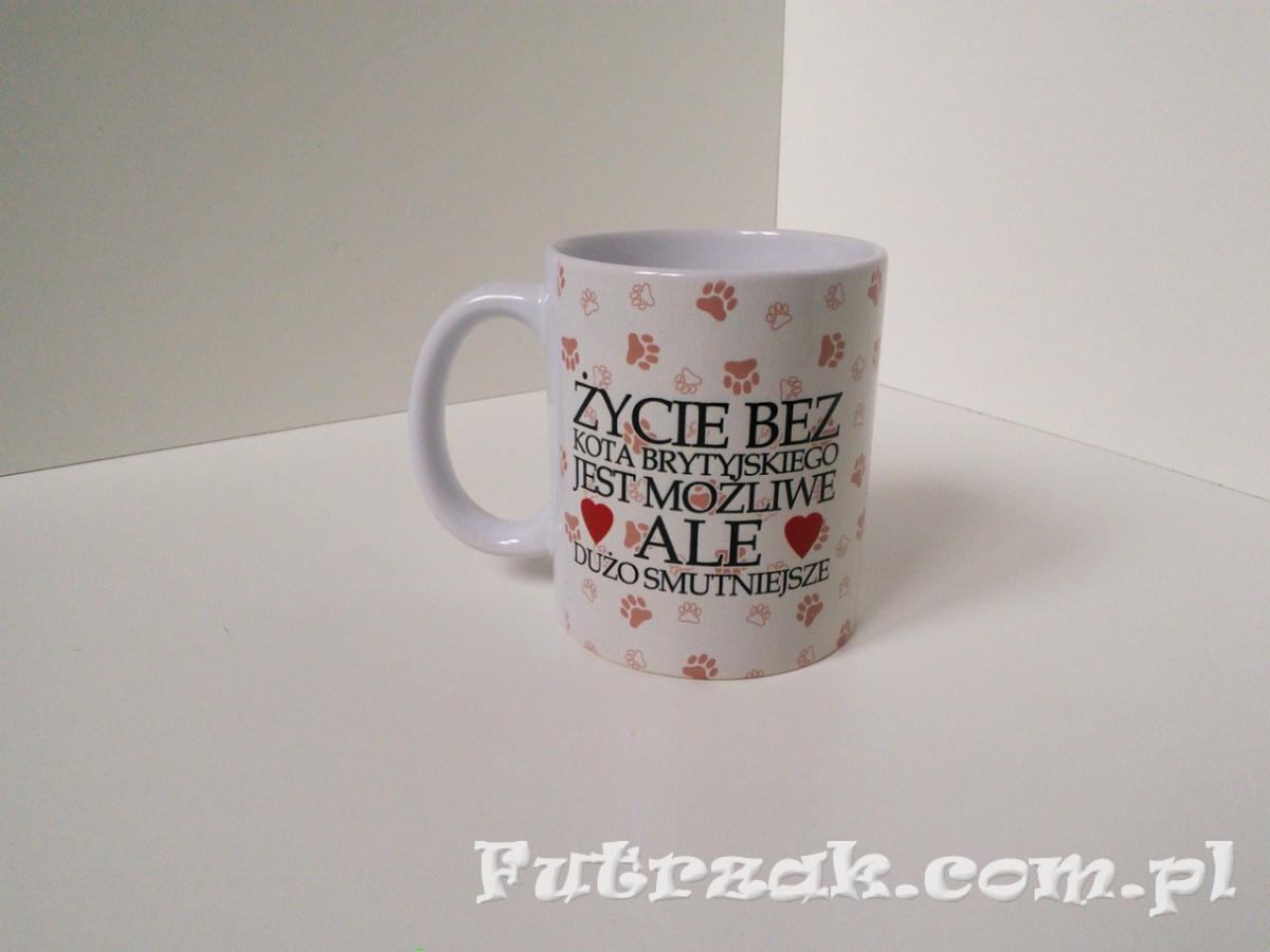 Kubek ceramiczny z motywem-Kot Brytyjski Kubek ceramiczny z motywem-Kot Brytyjski