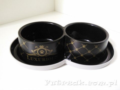 Miska podwójna/"Luxurious"/2x350ml Miska podwójna/"Luxurious"/2x350ml