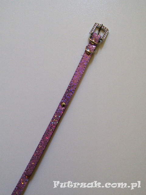Obroża brokatowa/fioletowa/33cm Obroża brokatowa/fioletowa/33cm