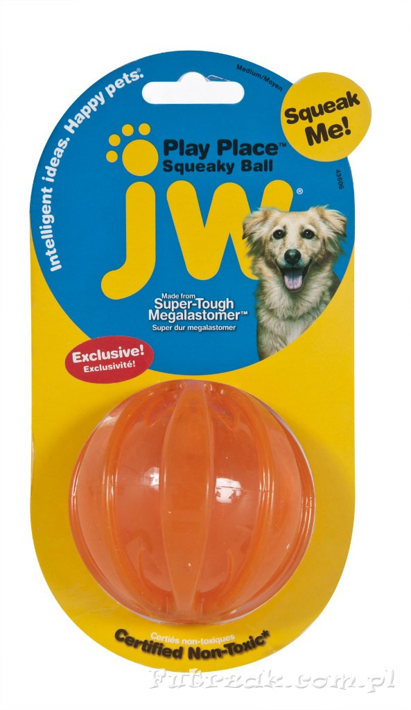 Play Place Squeaky Ball/Medium/orange Play Place Squeaky Ball/Medium/orange