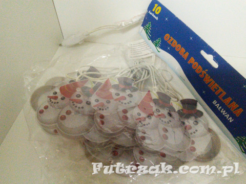 BAŁWANKI PODŚWIETLANE-10 LAMPEK-BIAŁE BAŁWANKI PODŚWIETLANE-10 LAMPEK-BIAŁE