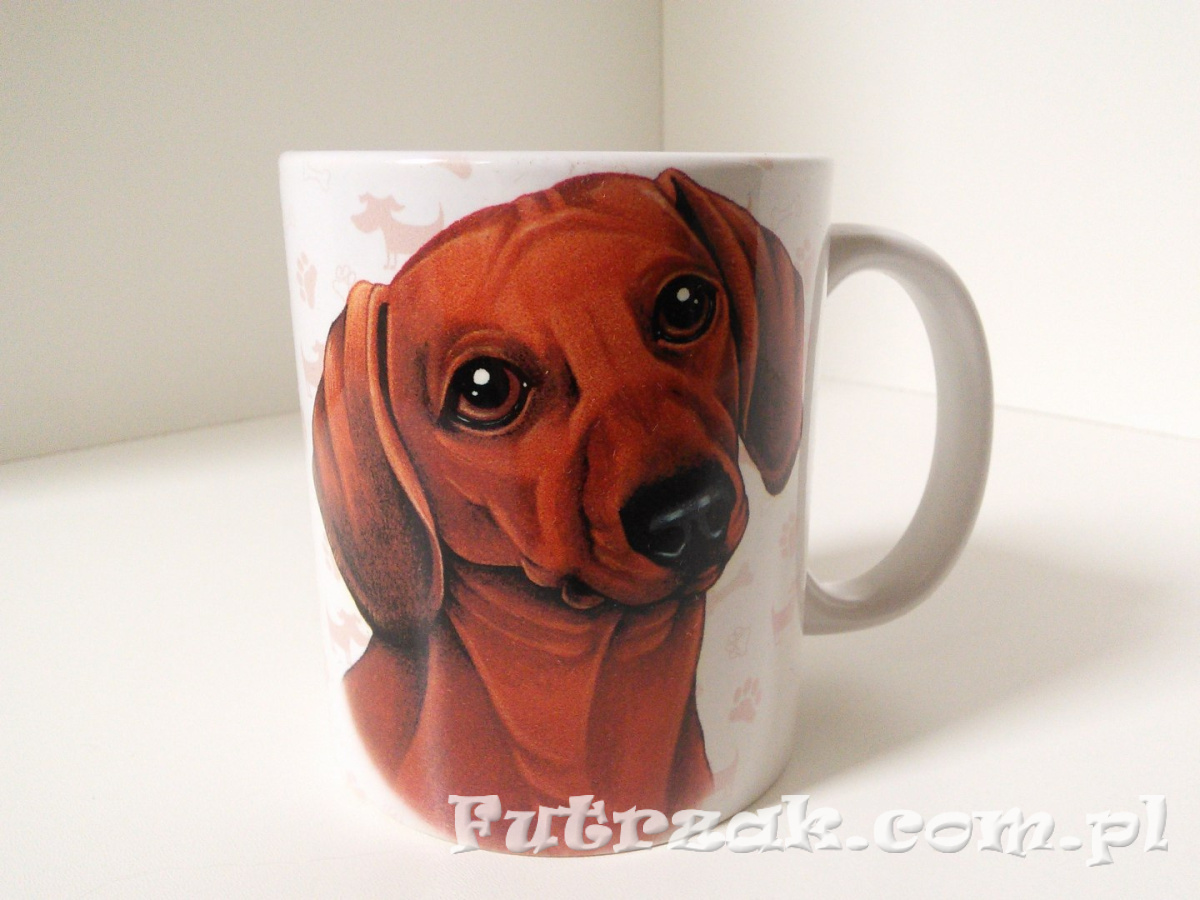 Kubek ceramiczny z motywem-Jamnik Kubek ceramiczny z motywem-Jamnik