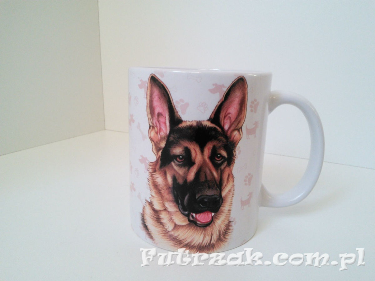 Kubek ceramiczny z motywem-Owczarek Niemiecki Kubek ceramiczny z motywem-Owczarek Niemiecki