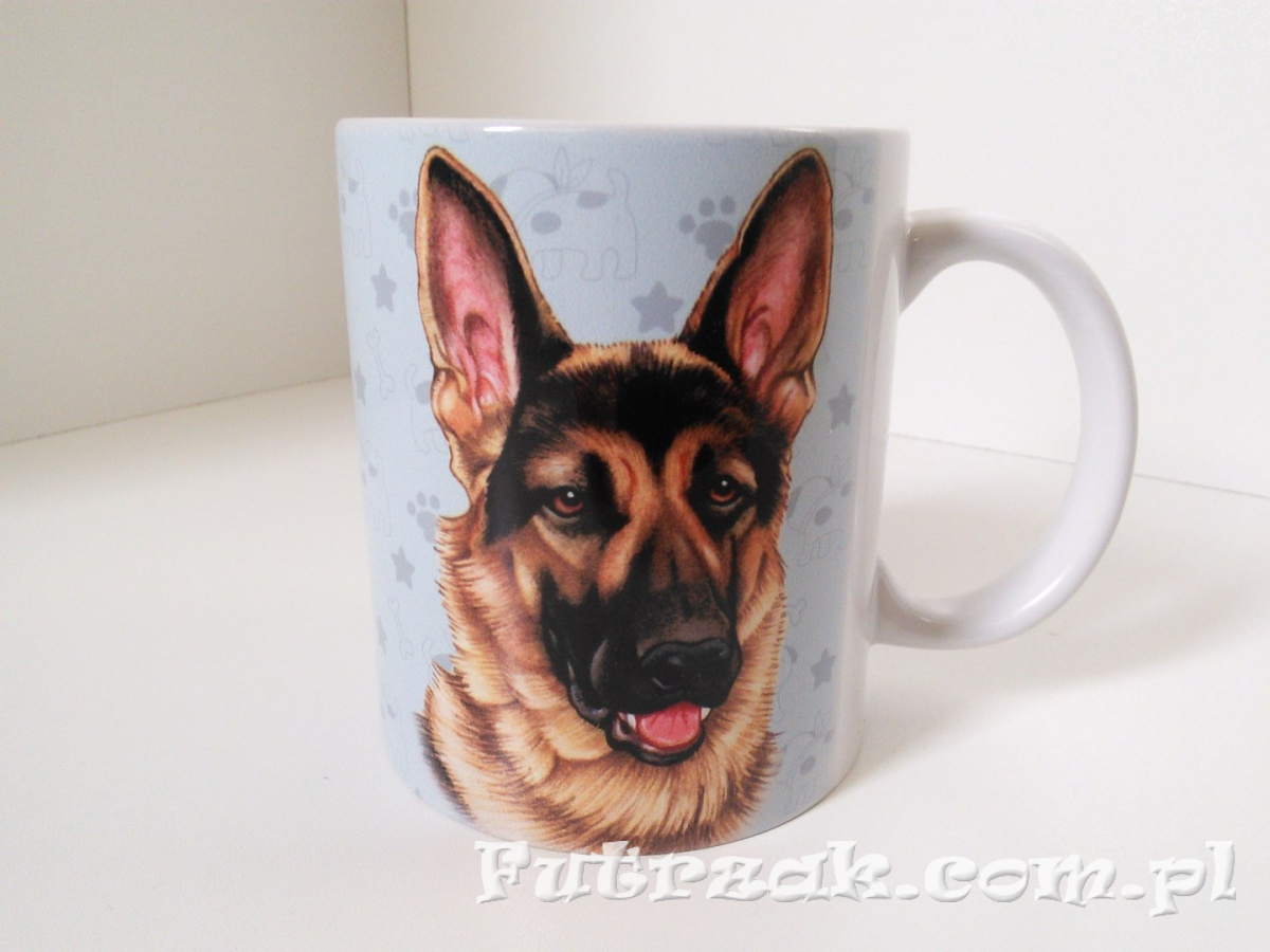Kubek ceramiczny z motywem-Owczarek Niemiecki Kubek ceramiczny z motywem-Owczarek Niemiecki