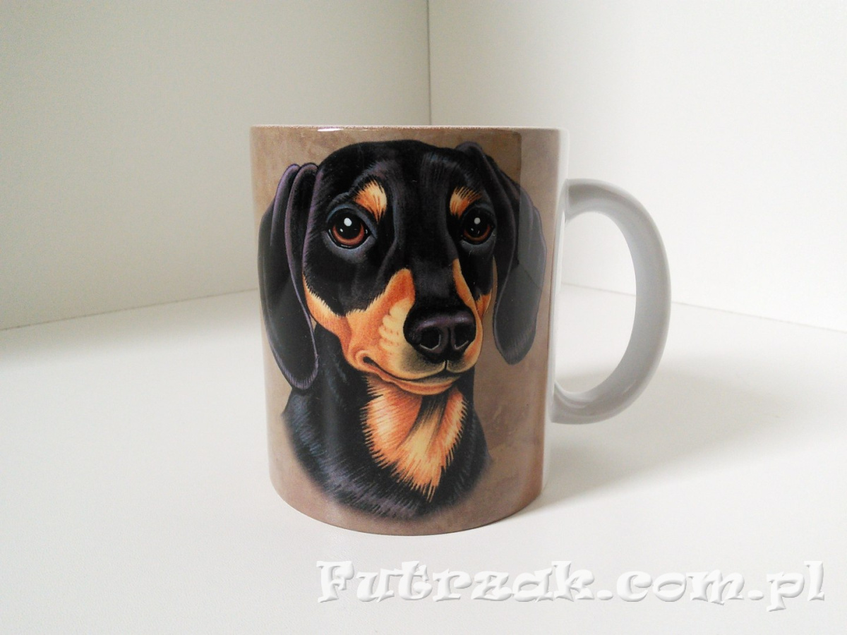 Kubek ceramiczny z motywem-Jamnik Kubek ceramiczny z motywem-Jamnik