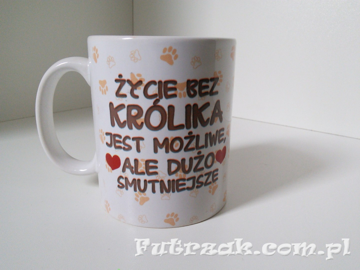 Kubek ceramiczny z motywem-Królik Kubek ceramiczny z motywem-Królik