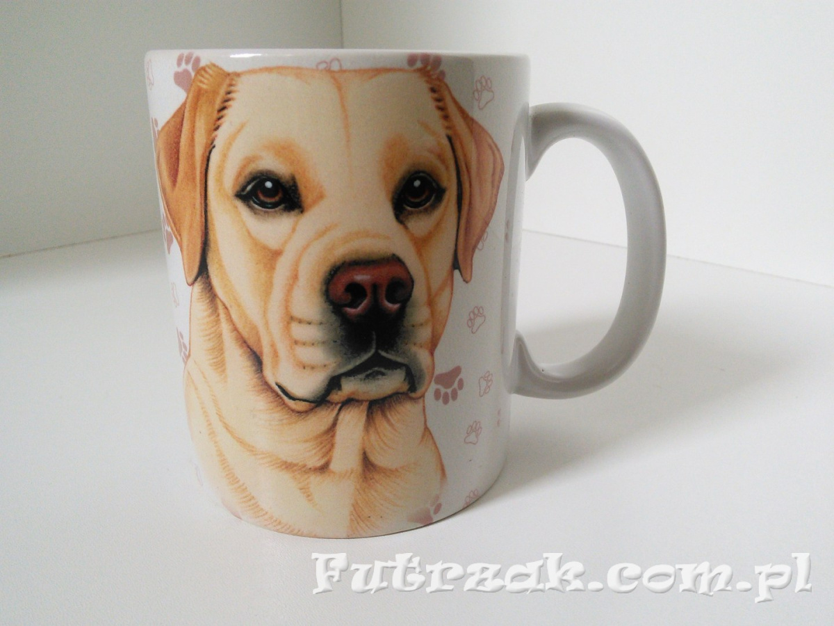 Kubek ceramiczny z motywem-Labrador Kubek ceramiczny z motywem-Labrador