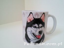 Kubek ceramiczny z motywem-Husky