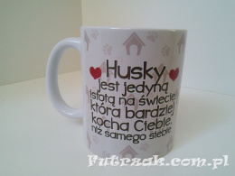 Kubek ceramiczny z motywem-Husky