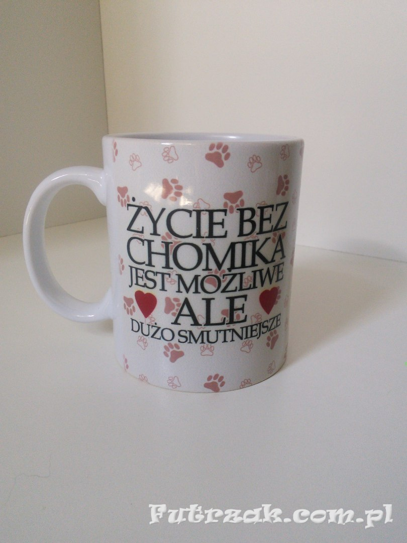 Kubek ceramiczny z motywem-Chomik Kubek ceramiczny z motywem-Chomik