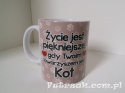 Kubek ceramiczny z motywem-Kot Rudy