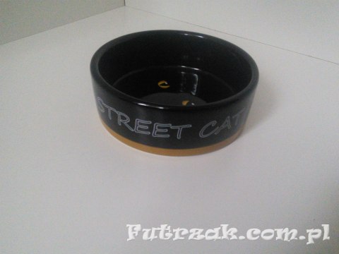 Miska ceramiczna "STREET CAT"/żółta-TX 24659 Miska ceramiczna "STREET CAT"/żółta-TX 24659