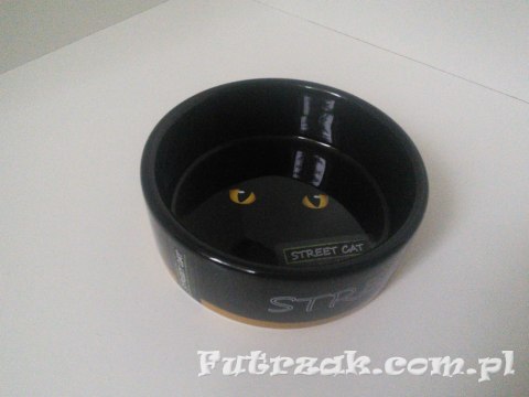 Miska ceramiczna "STREET CAT"/żółta-TX 24659 Miska ceramiczna "STREET CAT"/żółta-TX 24659