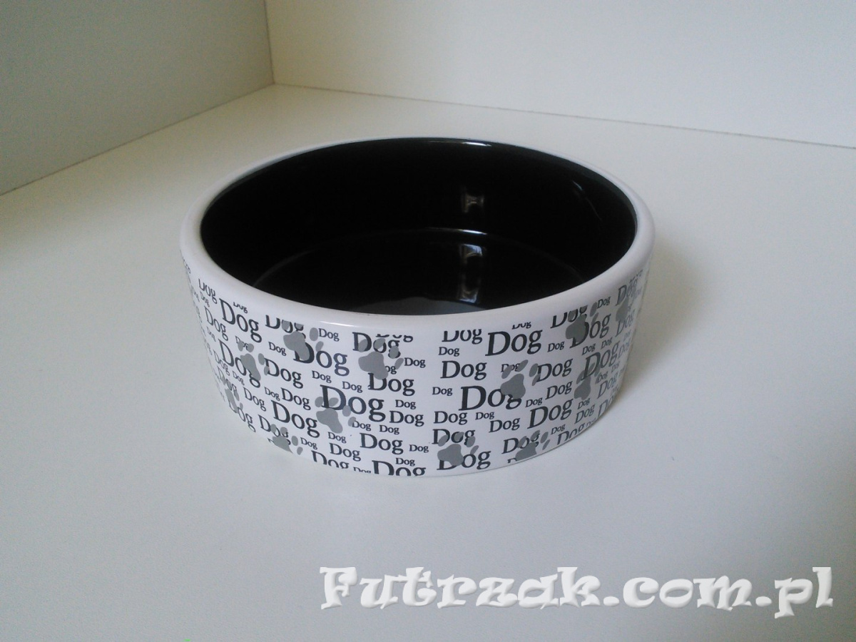 Miska ceramiczna z napisem Dog-Y2718 Miska ceramiczna z napisem Dog-Y2718