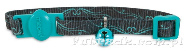 Obroża Swirls Black Teal Obroża Swirls Black Teal
