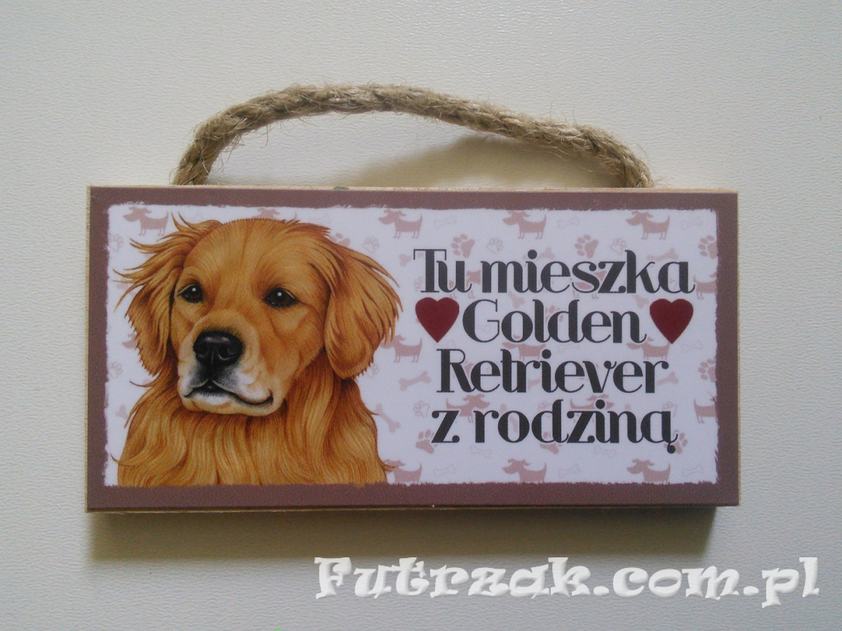 Tabliczka z magnesem-Golden Retriever Tabliczka z magnesem-Golden Retriever