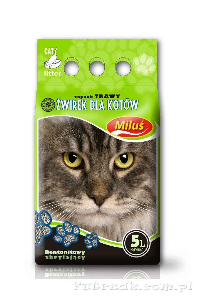 Żwirek Miluś/zapach trawy 5l Żwirek Miluś/zapach trawy 5l