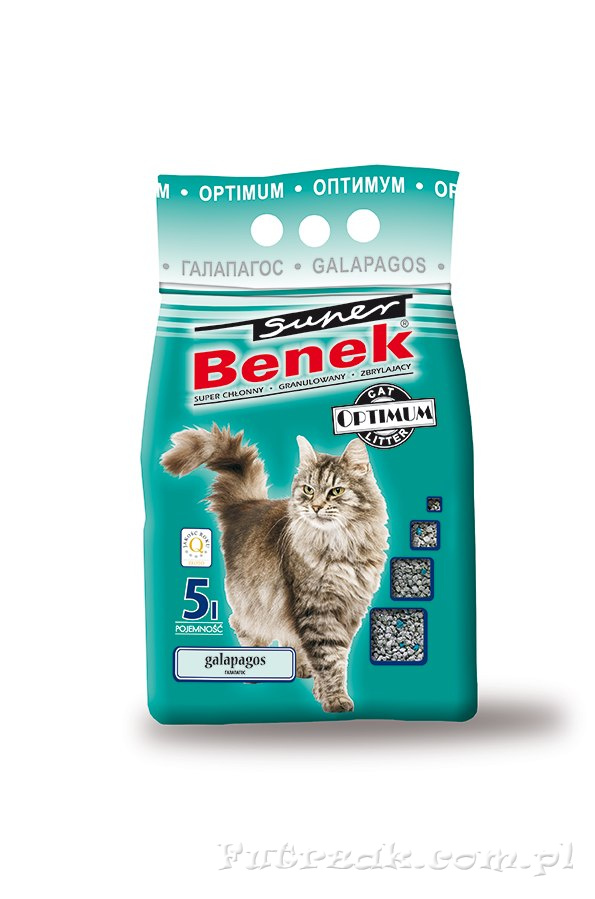 Żwirek Super Benek Optimum Galapagos 5l Żwirek Super Benek Optimum Galapagos 5l