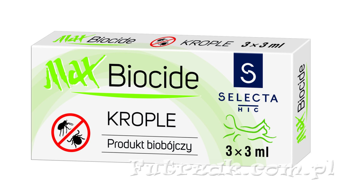 Krople Max Biocide dla psa/3x3 ml Krople Max Biocide dla psa/3x3 ml