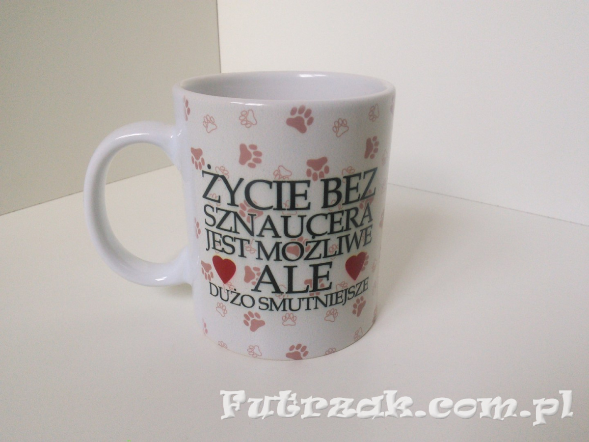 Kubek ceramiczny z motywem-Sznaucer Kubek ceramiczny z motywem-Sznaucer