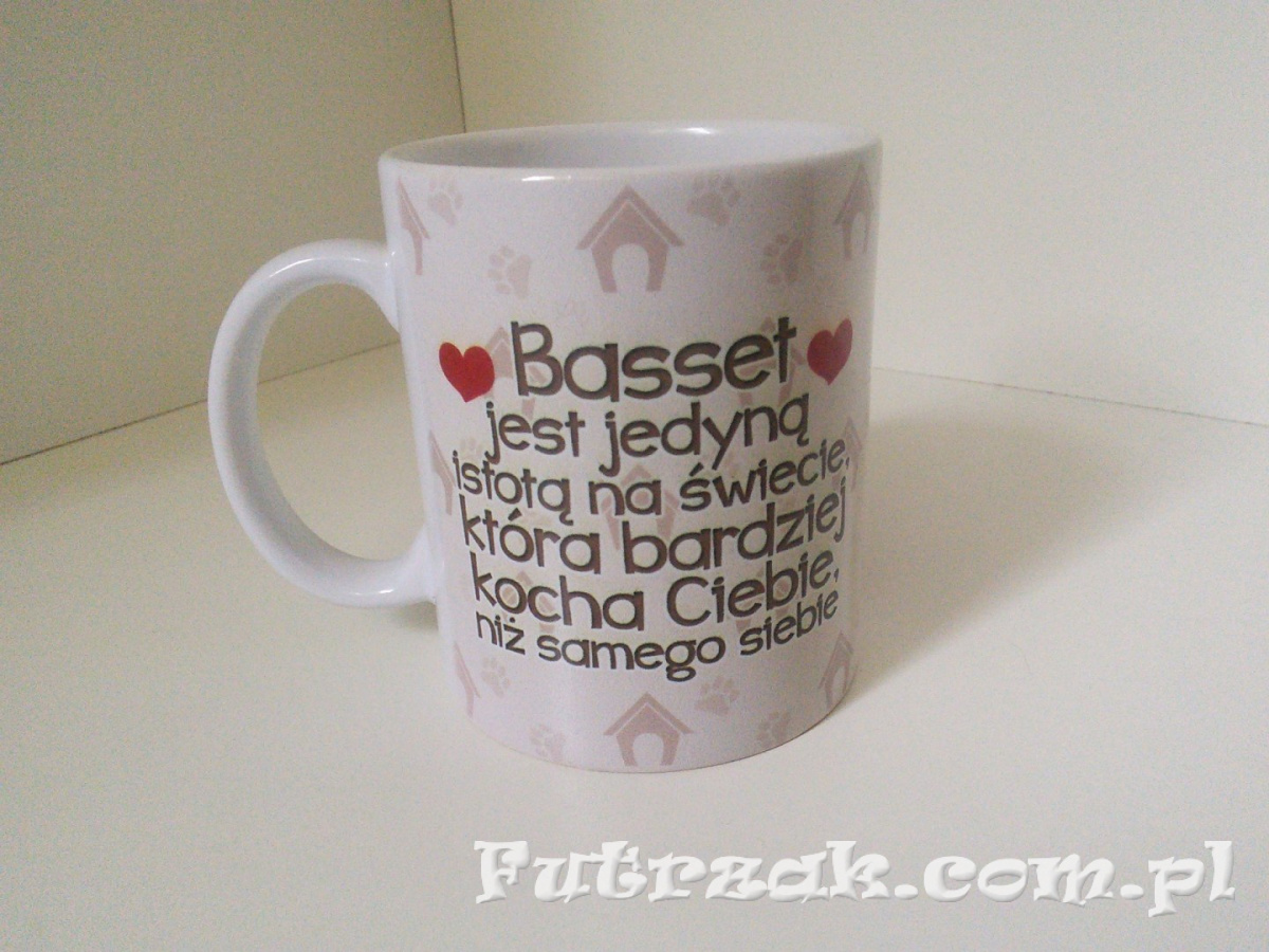 Kubek ceramiczny z motywem-Basset Kubek ceramiczny z motywem-Basset