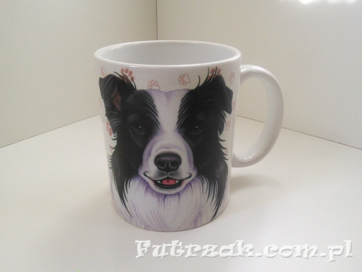 Kubek ceramiczny z motywem-Border Collie Kubek ceramiczny z motywem-Border Collie