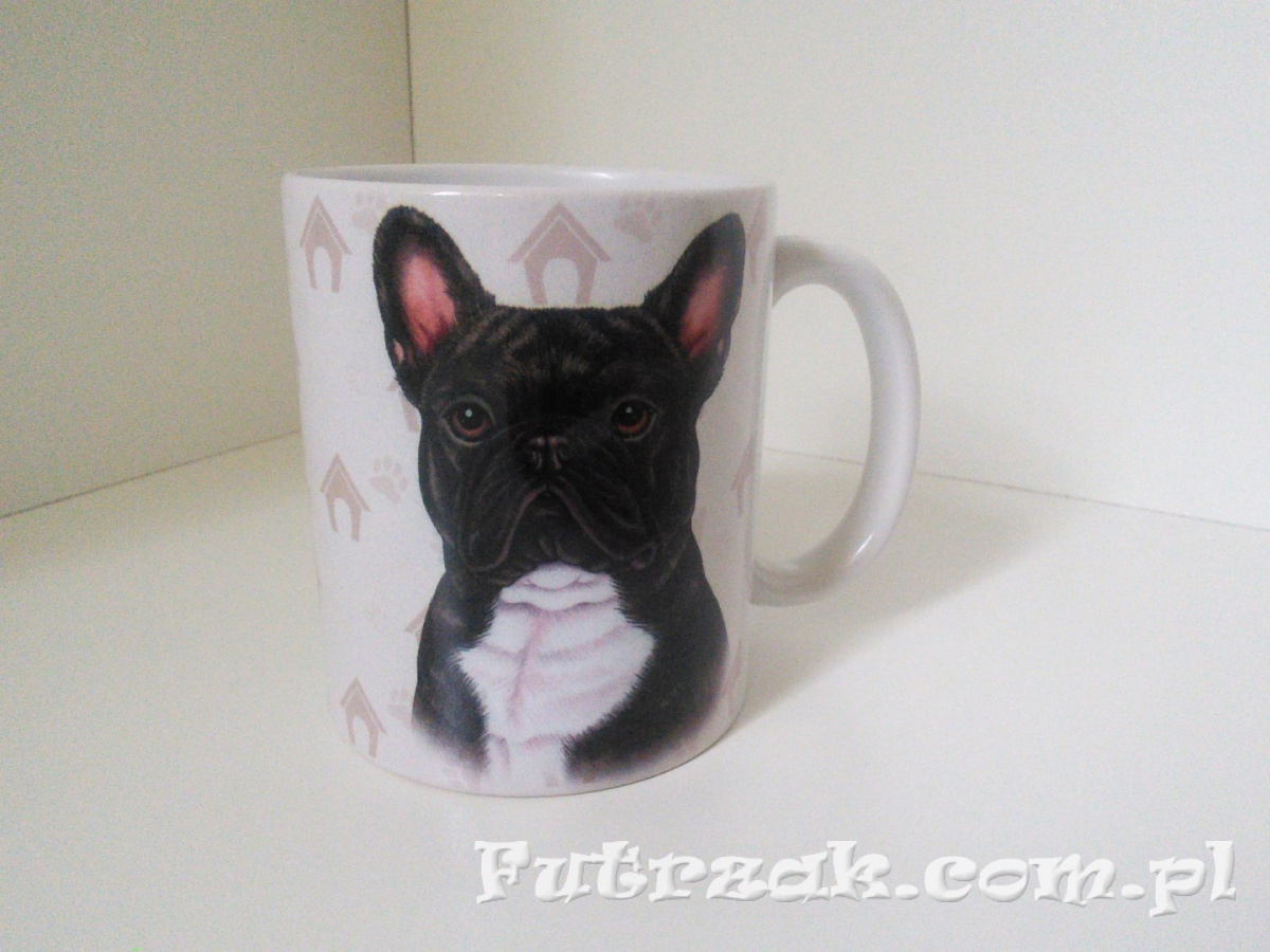 Kubek ceramiczny z motywem-Buldog Kubek ceramiczny z motywem-Buldog