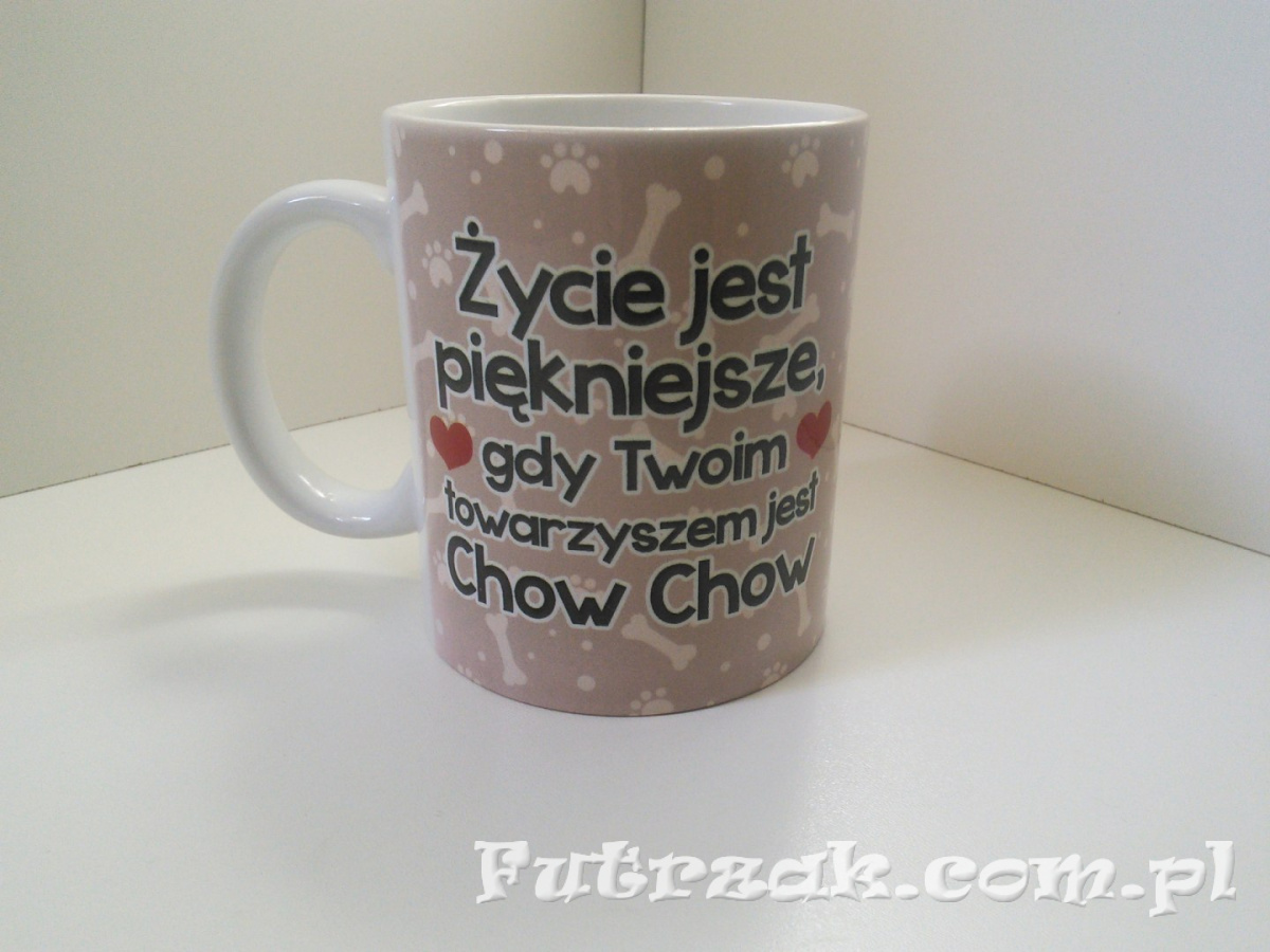 Kubek ceramiczny z motywem-Chow Chow Kubek ceramiczny z motywem-Chow Chow