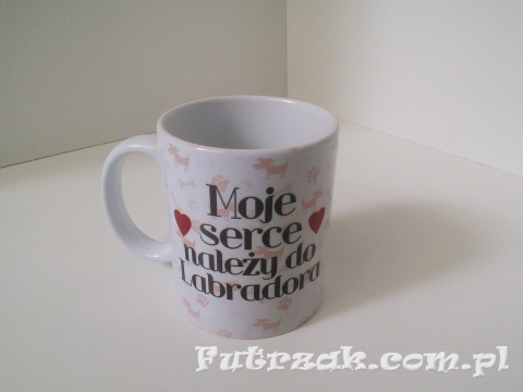 Kubek ceramiczny z motywem-Labrador Kubek ceramiczny z motywem-Labrador