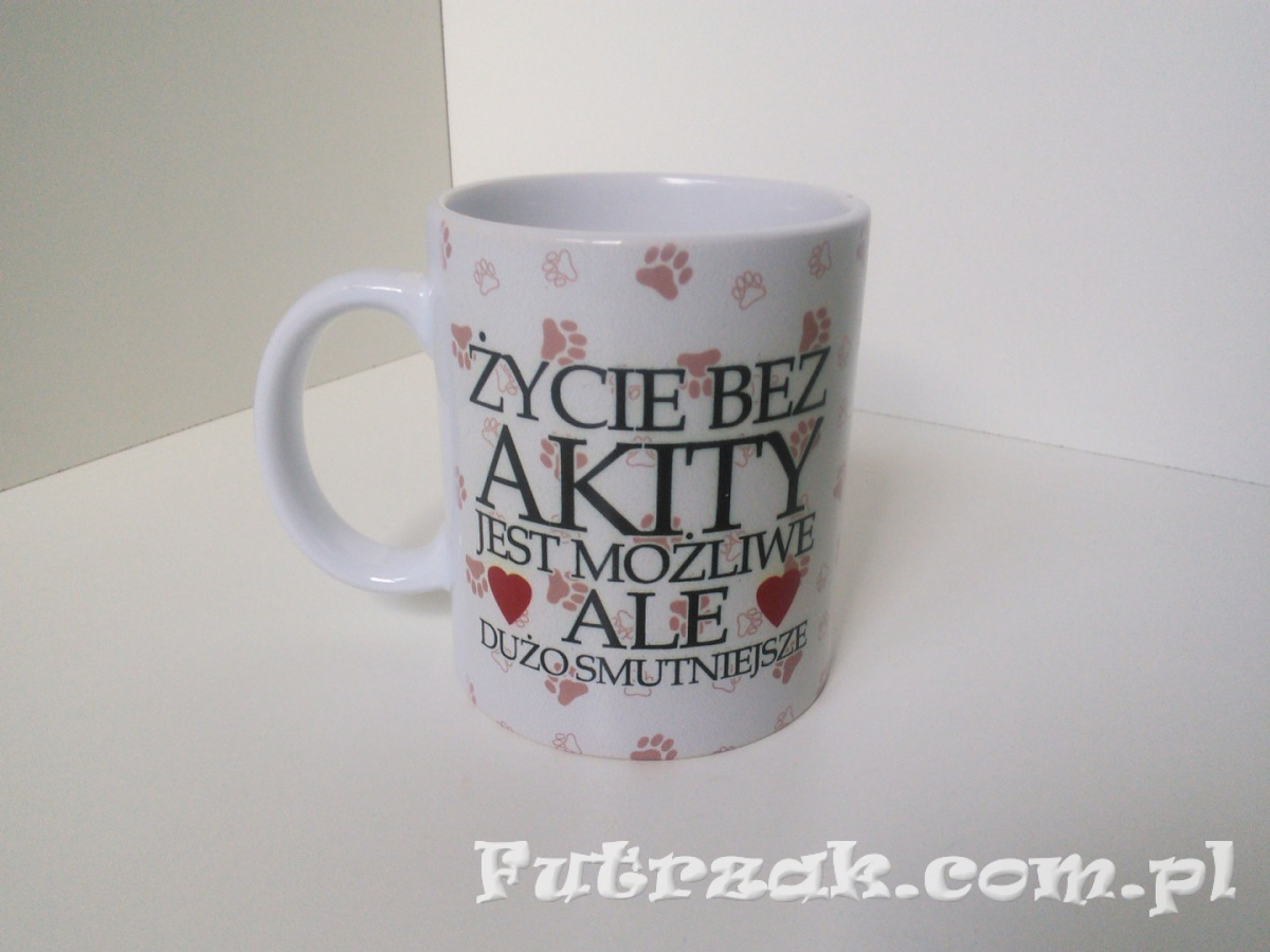 Kubek ceramiczny z motywem-Akita Kubek ceramiczny z motywem-Akita