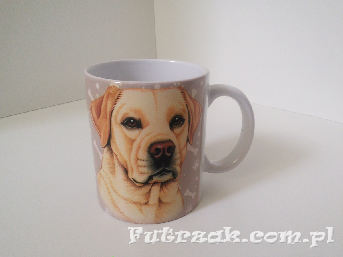 Kubek ceramiczny z motywem-Labrador Kubek ceramiczny z motywem-Labrador