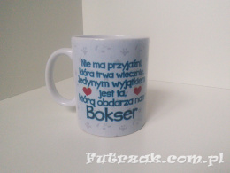 Kubek ceramiczny z motywem-Bokser