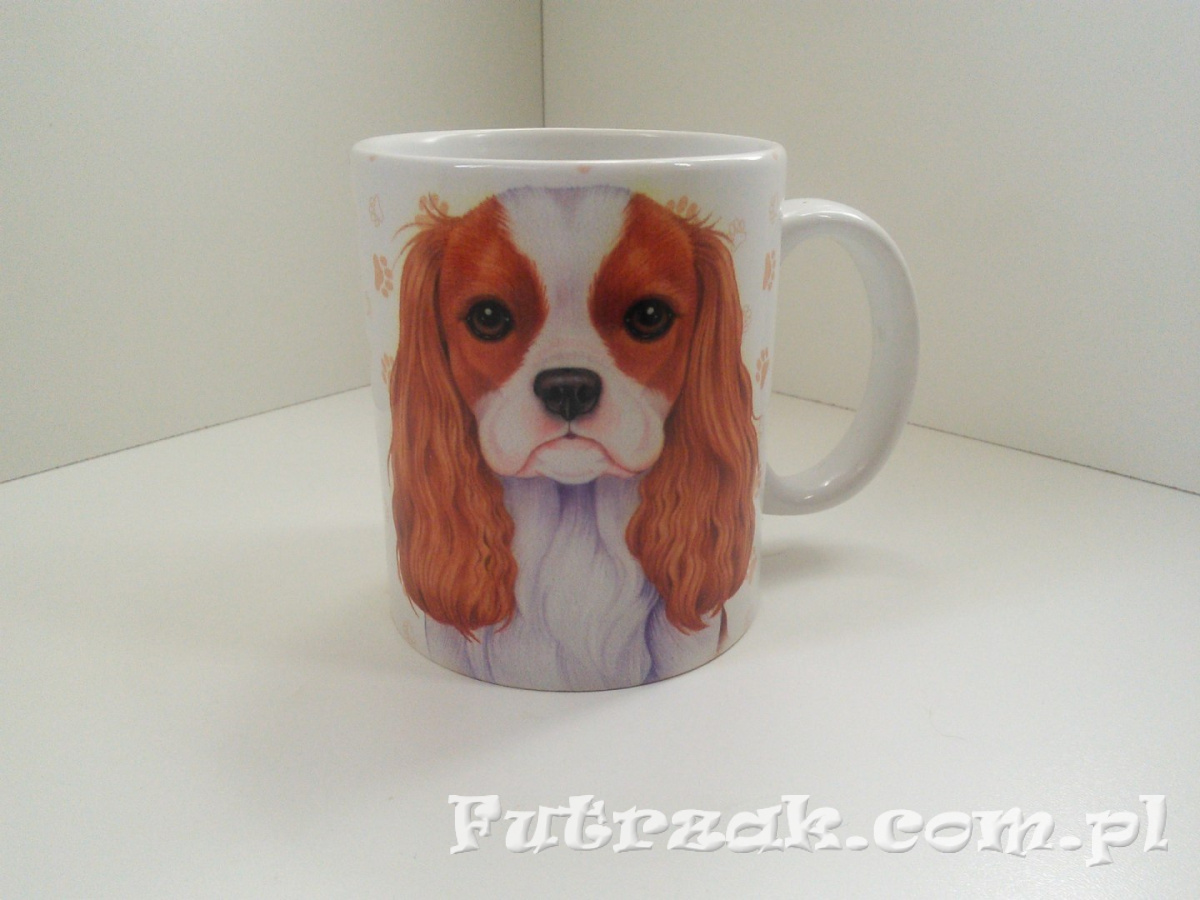 Kubek ceramiczny z motywem-King Charles Spaniel Kubek ceramiczny z motywem-King Charles Spaniel