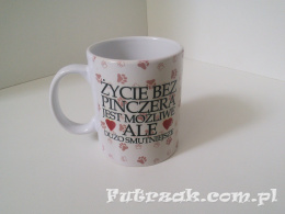 Kubek ceramiczny z motywem-Pinczer