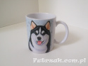 Kubek ceramiczny z motywem-Malamute