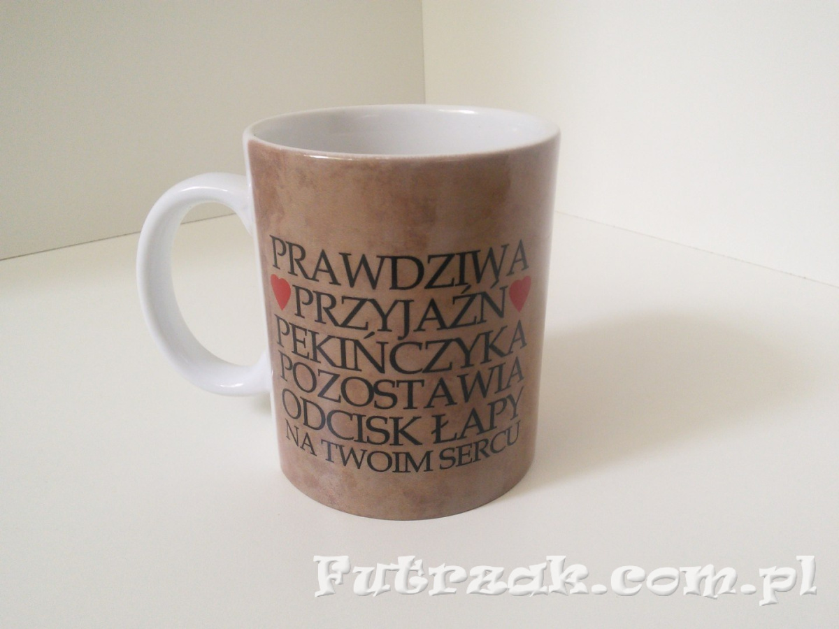 Kubek ceramiczny z motywem-Pekińczyk Kubek ceramiczny z motywem-Pekińczyk