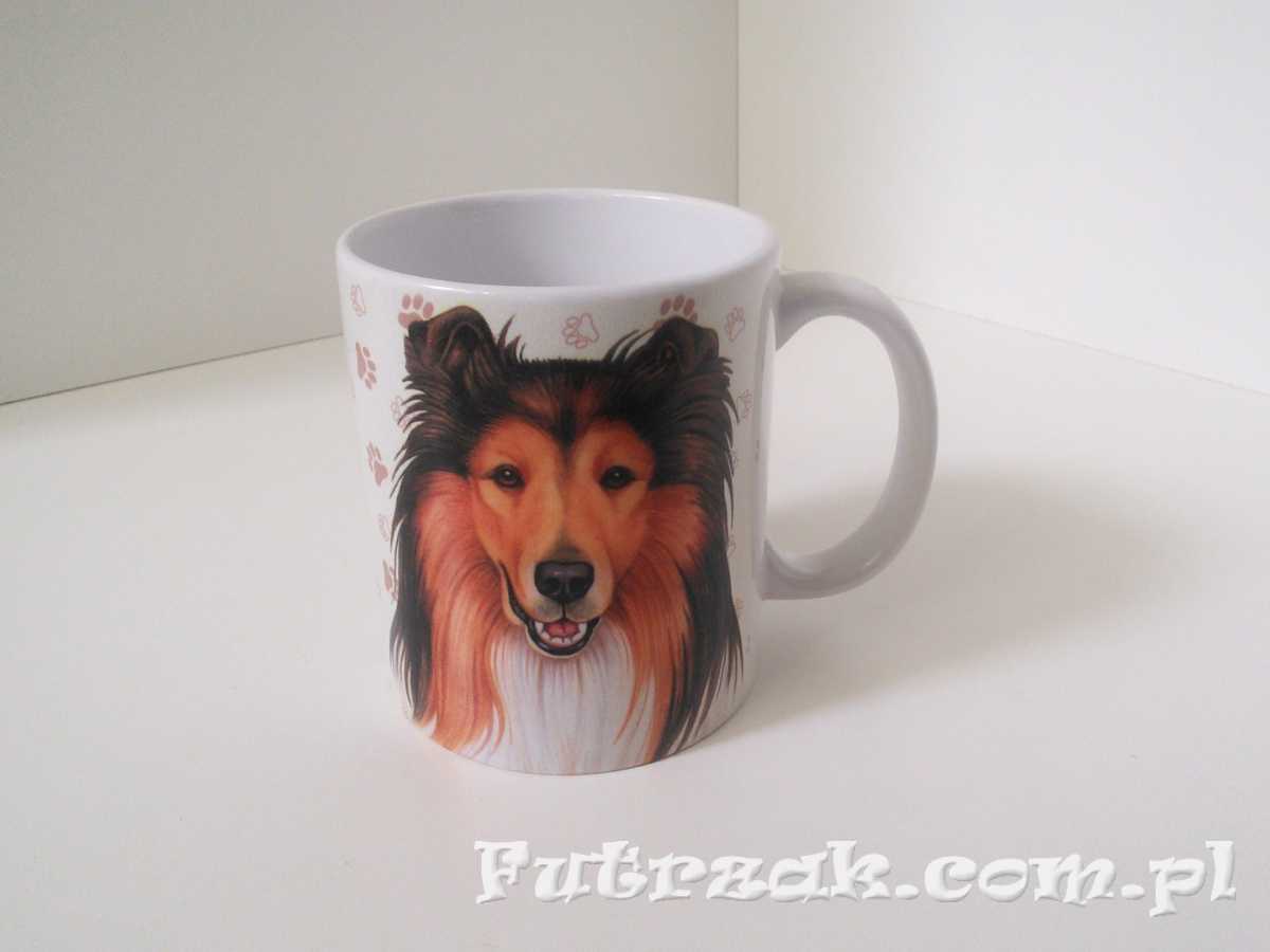 Kubek ceramiczny z motywem-Collie Kubek ceramiczny z motywem-Collie