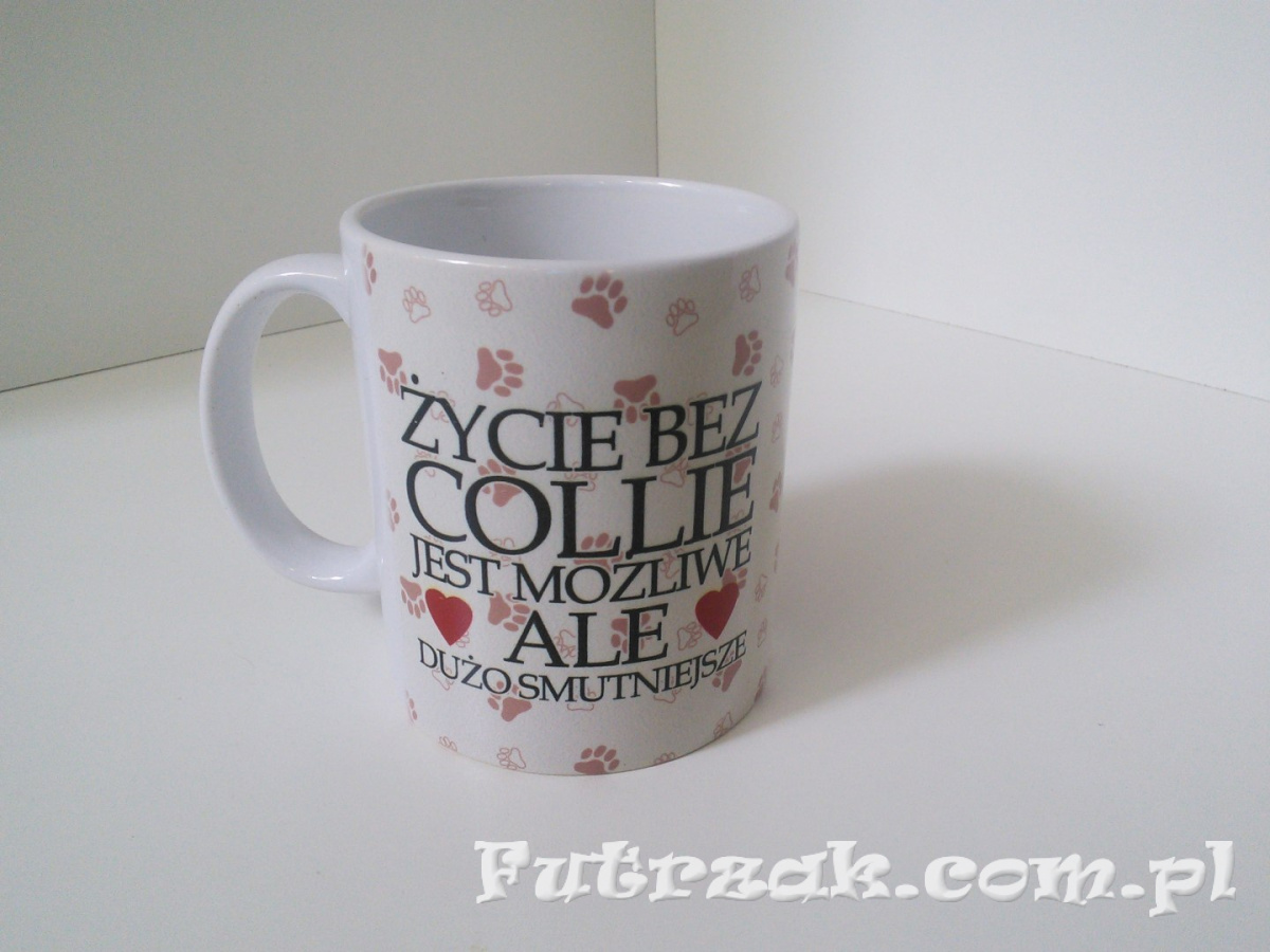 Kubek ceramiczny z motywem-Collie Kubek ceramiczny z motywem-Collie