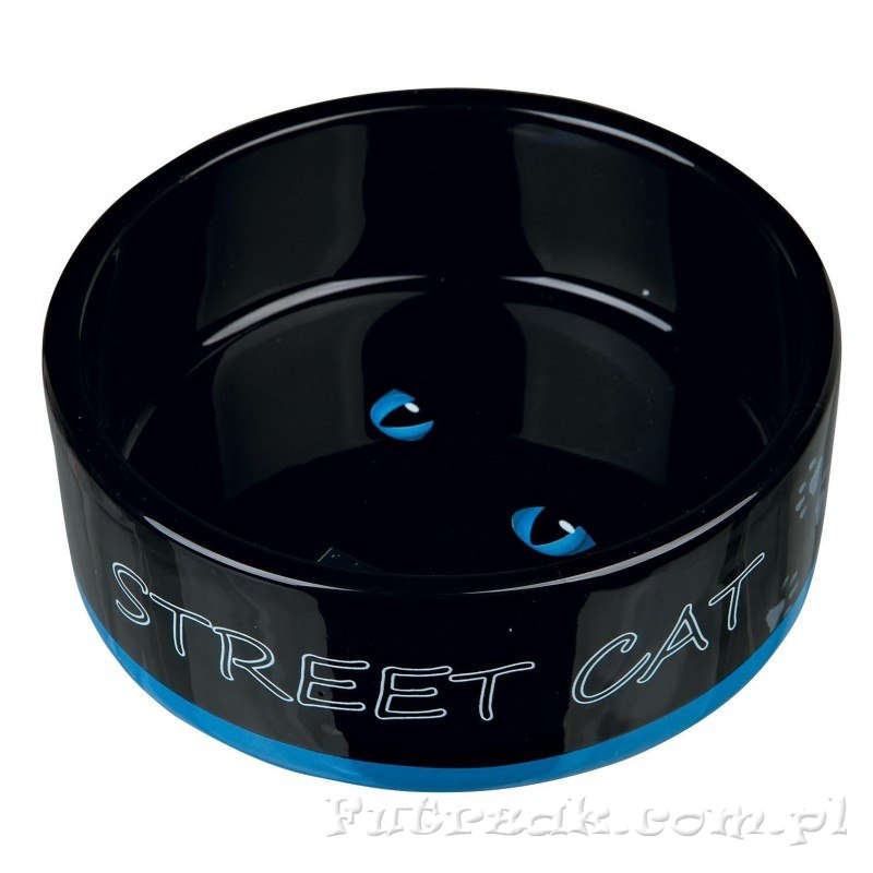 Miska ceramiczna "STREET CAT"/niebieska-TX 24659 Miska ceramiczna "STREET CAT"/niebieska-TX 24659