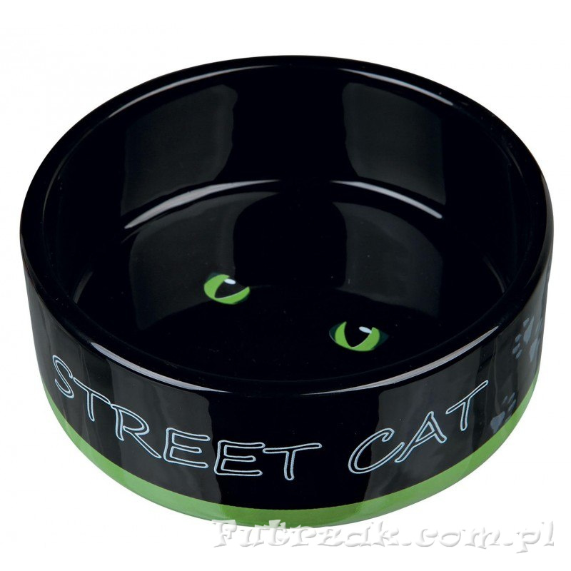 Miska ceramiczna "STREET CAT"/zielona-TX 24659 Miska ceramiczna "STREET CAT"/zielona-TX 24659
