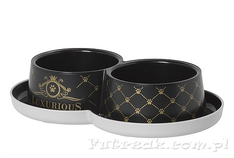Miska podwójna/"Luxurious"/2x350ml Miska podwójna/"Luxurious"/2x350ml