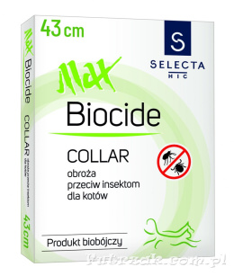 Obroża MAX Biocide dla kotów/43 cm