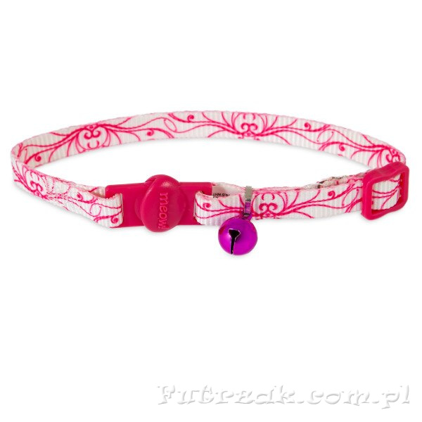 Obroża Swirls White Magenta Obroża Swirls White Magenta