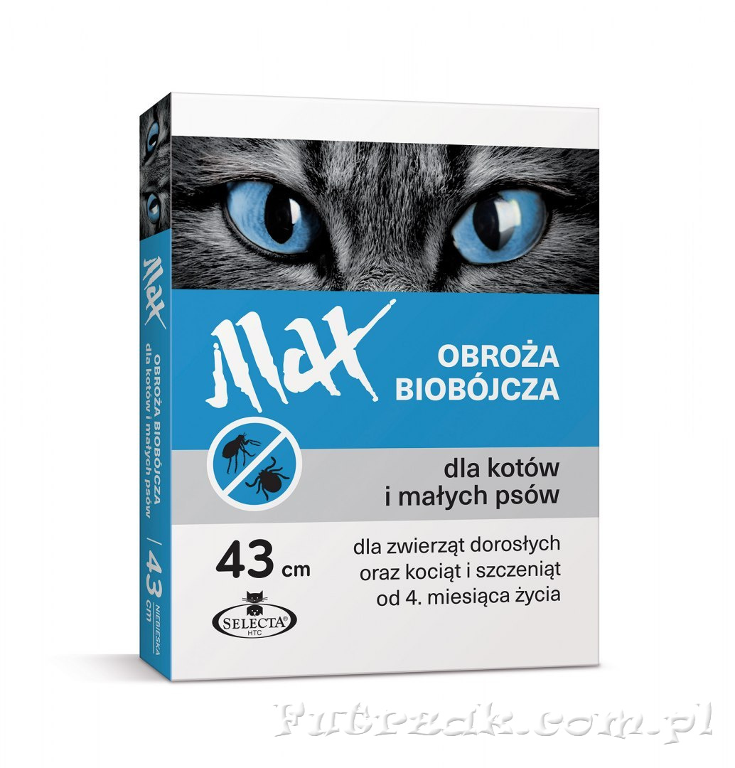 Obroża biobójcza MAX dla psa i kota/43 cm Obroża biobójcza MAX dla psa i kota/43 cm